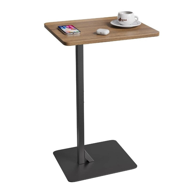 Mesa auxiliar en forma de C para sofá y mesita de noche - 15.7 Prof. x 11.8 An. x 23.6 Al.