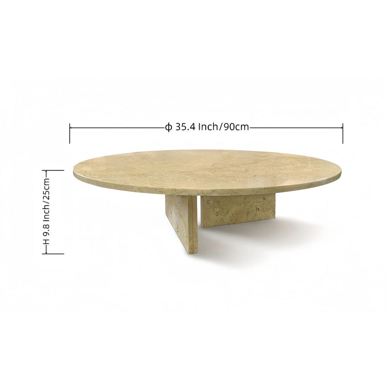 35.4 Mesa de café de mármol natural