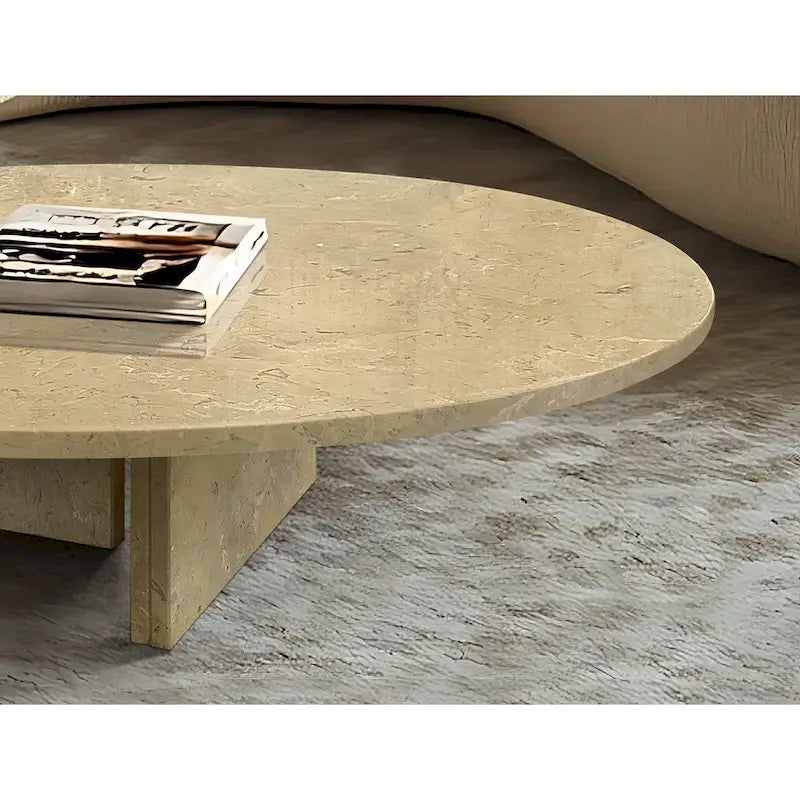 35.4 Mesa de café de mármol natural