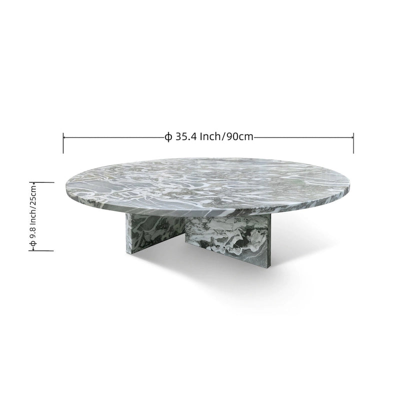 35.4 Mesa de café de mármol natural
