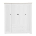 Armario de cuatro puertas con dos cajones - 60.6L x 20.8W x 68.5H