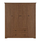 Armario de cuatro puertas con dos cajones - 60.6L x 20.8W x 68.5H