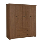 Armario de cuatro puertas con dos cajones - 60.6L x 20.8W x 68.5H