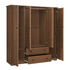 Armario de cuatro puertas con dos cajones - 60.6L x 20.8W x 68.5H