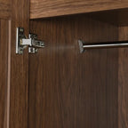 Armario de cuatro puertas con dos cajones - 60.6L x 20.8W x 68.5H