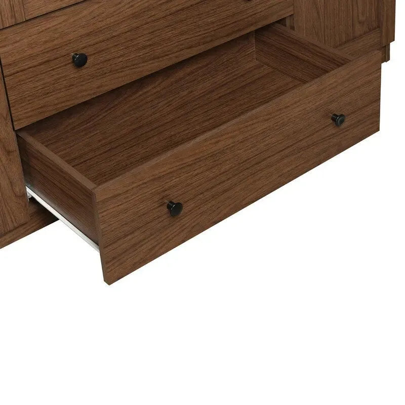 Armario de cuatro puertas con dos cajones - 60.6L x 20.8W x 68.5H