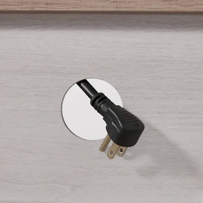 Mueble de TV Moderno y Sencillo con 2 Armarios de Almacenamiento y Chimenea Eléctrica para Sala de Estar, Cine en Casa y Dormitorio