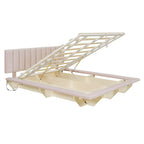 Cama flotante tamaño queen con luz LED y USB