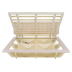 Cama flotante tamaño queen con luz LED y USB