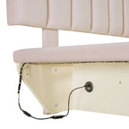 Cama flotante tamaño queen con luz LED y USB