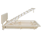 Cama flotante tamaño queen con luz LED y USB