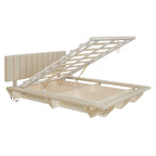 Cama flotante tamaño queen con luz LED y USB