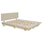 Cama flotante tamaño queen con luz LED y USB