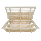 Cama flotante tamaño queen con luz LED y USB