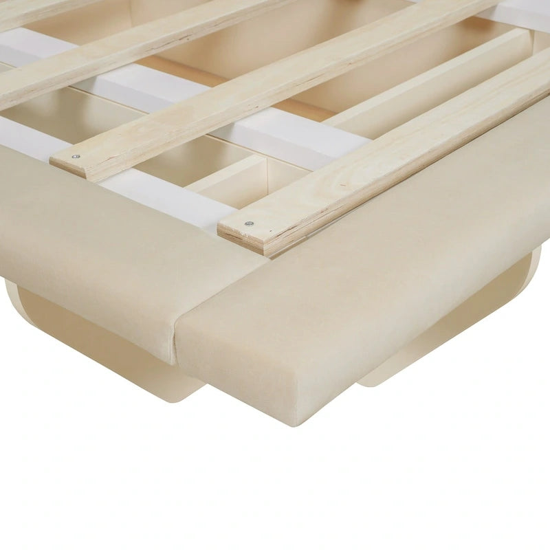 Cama flotante tamaño queen con luz LED y USB