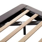 Cama de plataforma flotante de terciopelo con luz de sensor