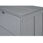 Cama Murphy de madera tamaño queen con escritorio giratorio, gabinete plegable