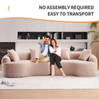 Sofá clásico de 4 plazas 110 Foam con 4 almohadas para apartamento
