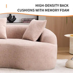 Sofá clásico de 4 plazas 110 Foam con 4 almohadas para apartamento