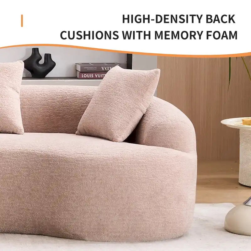 Sofá clásico de 4 plazas 110 Foam con 4 almohadas para apartamento