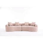 Sofá clásico de 4 plazas 110 Foam con 4 almohadas para apartamento