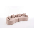 Sofá clásico de 4 plazas 110 Foam con 4 almohadas para apartamento