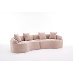 Sofá clásico de 4 plazas 110 Foam con 4 almohadas para apartamento