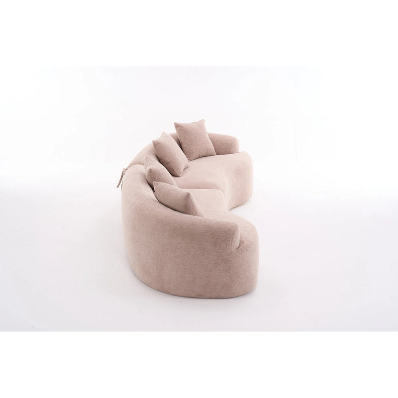 Sofá clásico de 4 plazas 110 Foam con 4 almohadas para apartamento