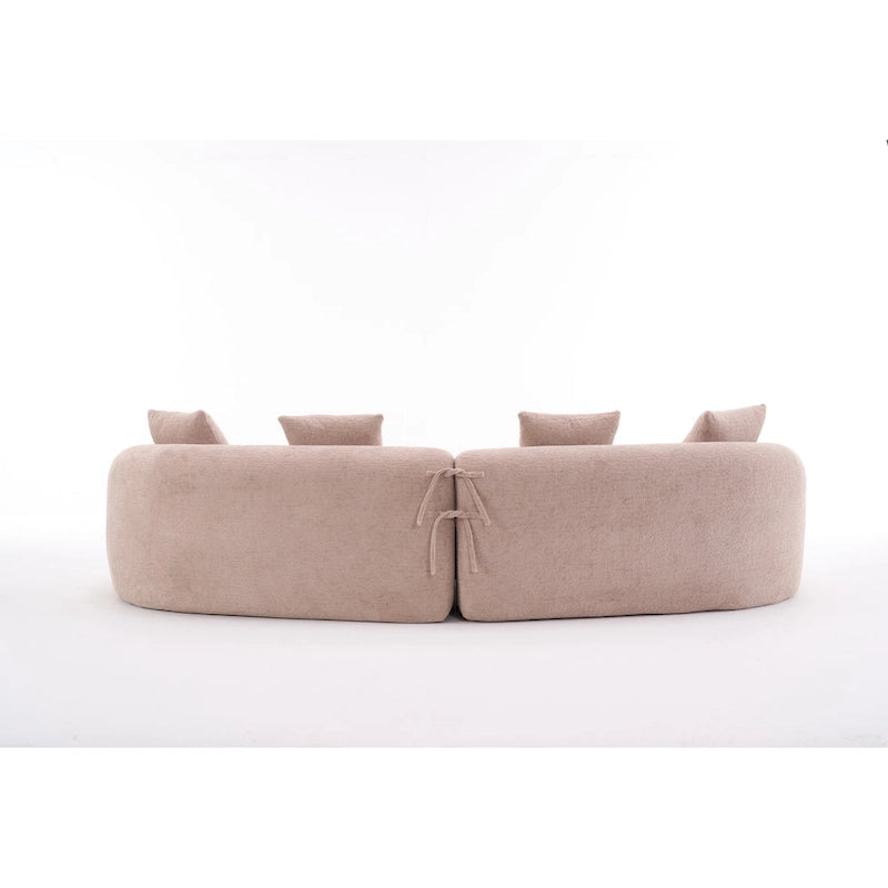 Sofá clásico de 4 plazas 110 Foam con 4 almohadas para apartamento
