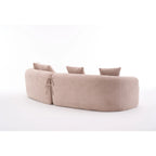 Sofá clásico de 4 plazas 110 Foam con 4 almohadas para apartamento