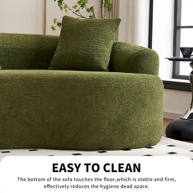 Sofá clásico de 4 plazas 110 Foam con 4 almohadas para apartamento