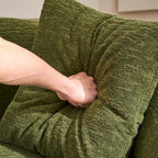 Sofá clásico de 4 plazas 110 Foam con 4 almohadas para apartamento