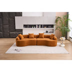 Sofá clásico de 4 plazas 110 Foam con 4 almohadas para apartamento