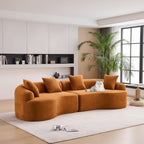 Sofá clásico de 4 plazas 110 Foam con 4 almohadas para apartamento