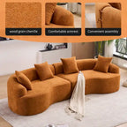 Sofá clásico de 4 plazas 110 Foam con 4 almohadas para apartamento