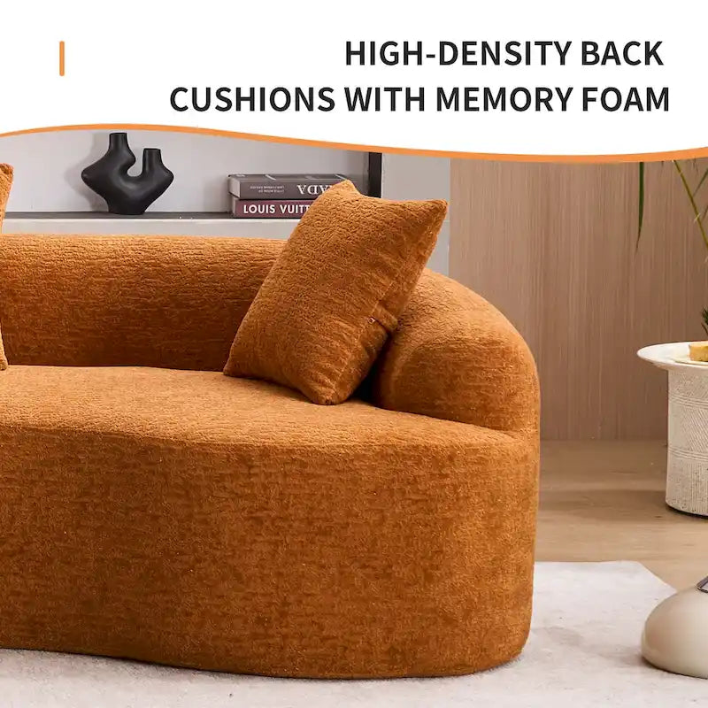 Sofá clásico de 4 plazas 110 Foam con 4 almohadas para apartamento