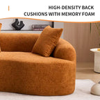 Sofá clásico de 4 plazas 110 Foam con 4 almohadas para apartamento