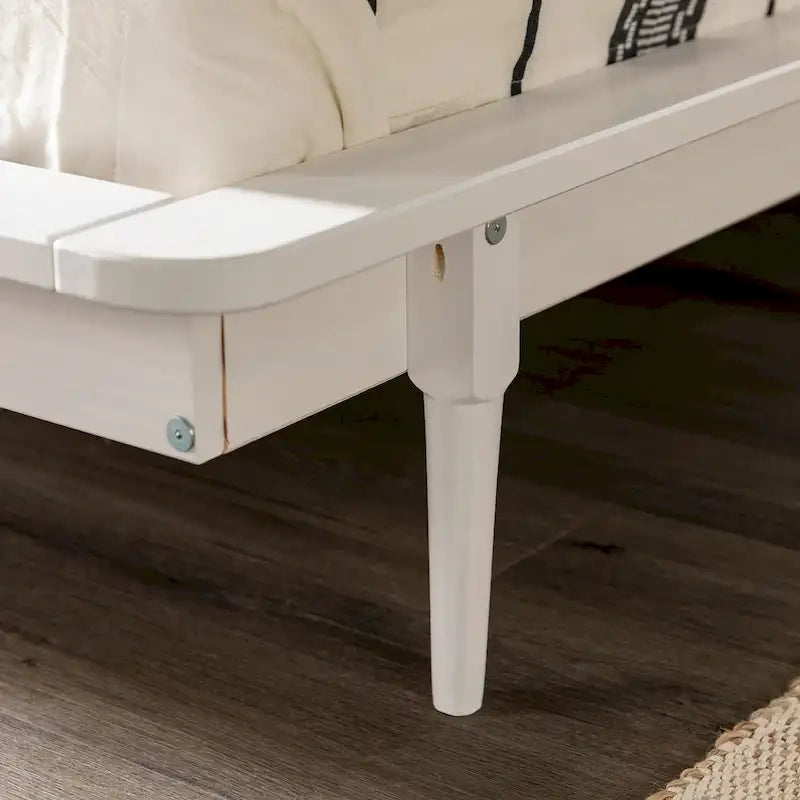 Cama de plataforma de madera maciza tamaño King