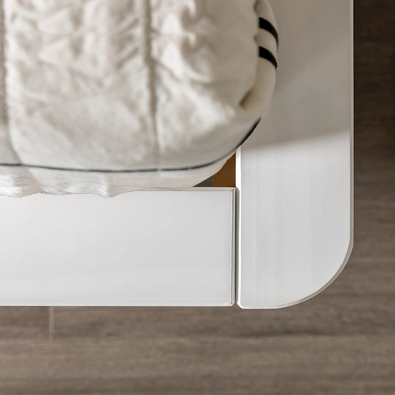 Cama de plataforma de madera maciza tamaño King