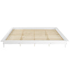 Cama de plataforma de madera maciza tamaño King