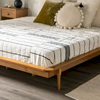 Cama de plataforma de madera maciza tamaño King