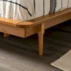 Cama de plataforma de madera maciza tamaño King
