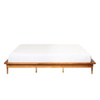 Cama de plataforma de madera maciza tamaño King