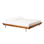 Cama de plataforma de madera maciza tamaño King