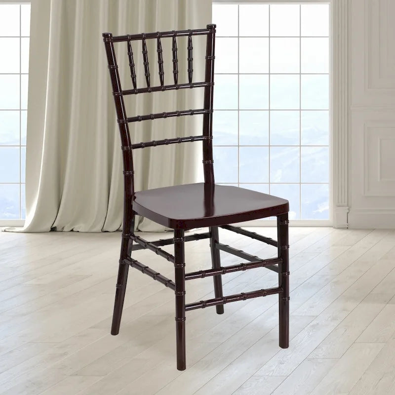 Silla Chiavari apilable de resina - Asientos para hostelería y eventos
