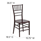 Silla Chiavari apilable de resina - Asientos para hostelería y eventos