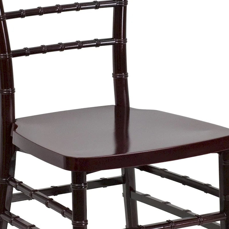 Silla Chiavari apilable de resina - Asientos para hostelería y eventos
