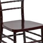 Silla Chiavari apilable de resina - Asientos para hostelería y eventos