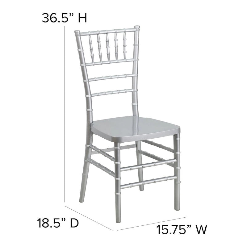 Silla Chiavari apilable de resina - Asientos para hostelería y eventos