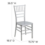 Silla Chiavari apilable de resina - Asientos para hostelería y eventos